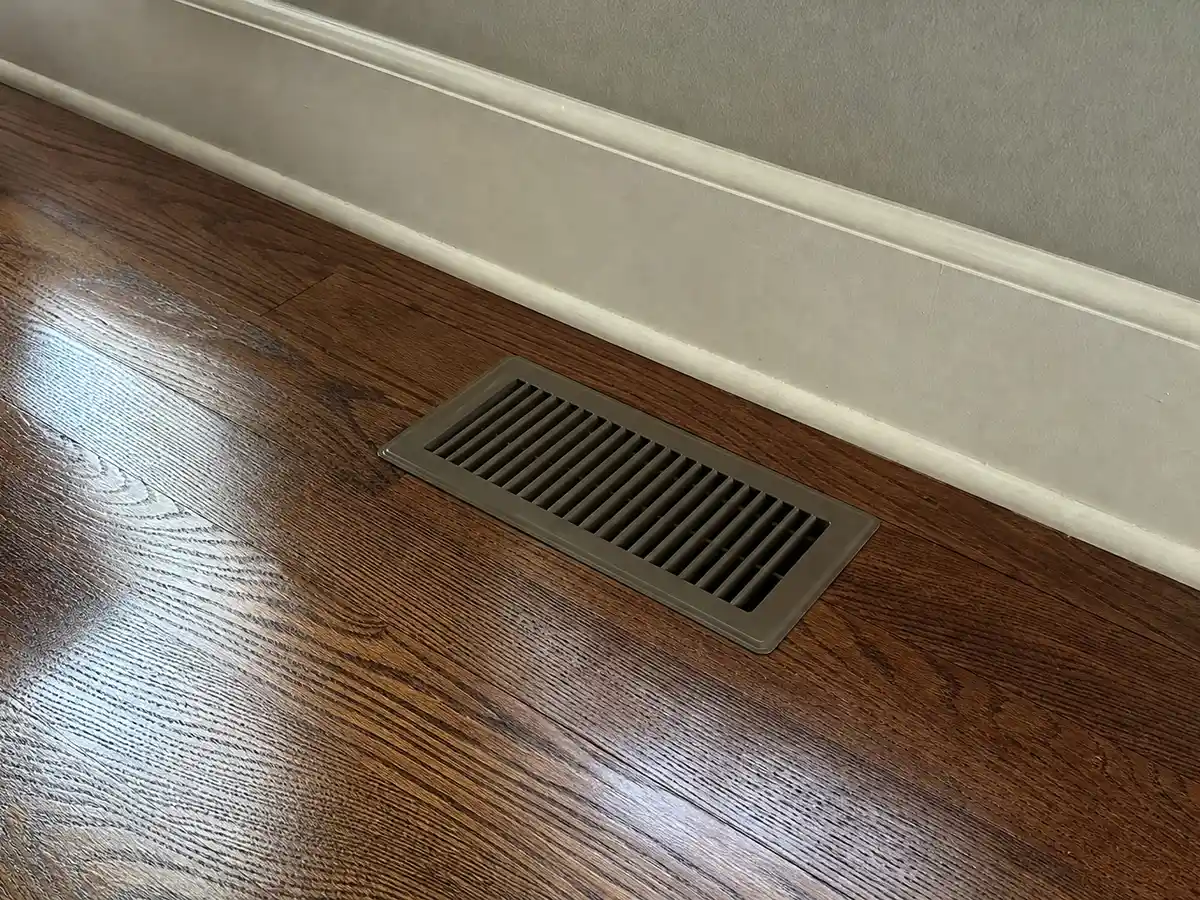 Freshly cleaned vent back in place — completed job in Houston, TX